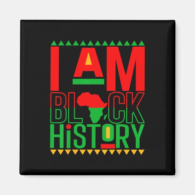 Íman Eu Sou O Mês Da História Negra Afro-Americano Para (Frente)