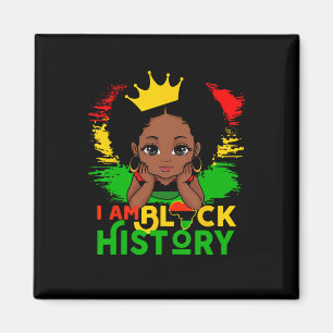 Íman Eu Sou O Mês Da História Negra Menina Melanina Fof