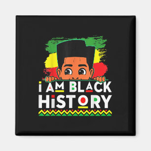 Íman Eu Sou o Mês da História Negra Meninos Afro Africa