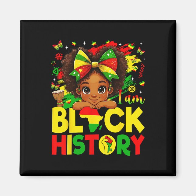 Íman Eu Sou O Mês Da História Negra Orgulho Afro-Americ (Frente)