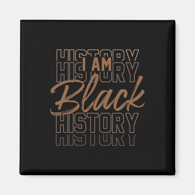 Íman Eu Sou o Mês da História Negra Orgulho Afro-Americ (Frente)
