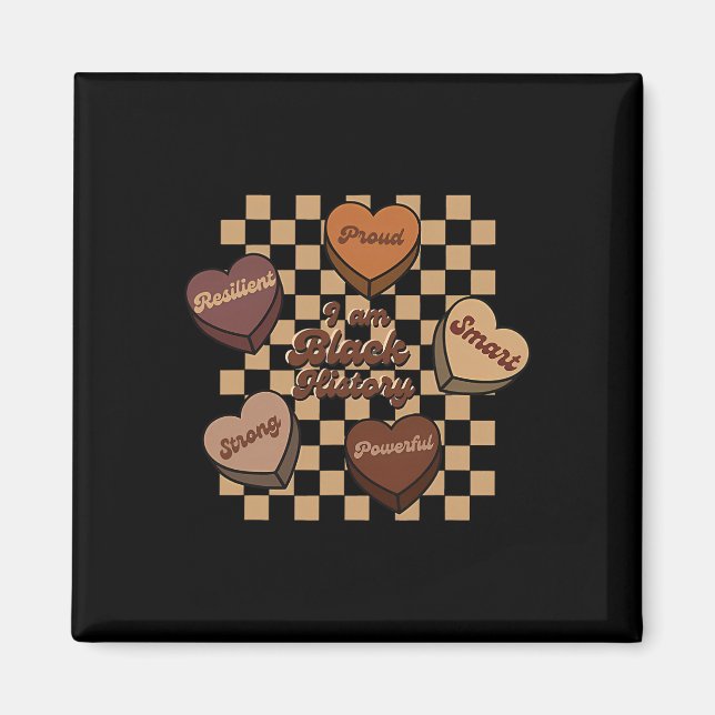 Íman Eu Sou o Mês da História Negra Orgulho Afro-Americ (Frente)