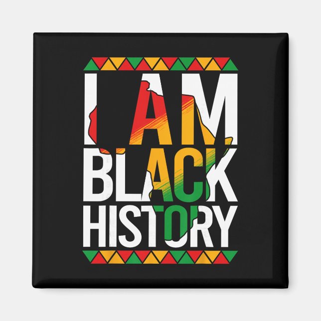 Íman Eu Sou o Mês da História Negra Orgulho Afro-Americ (Frente)