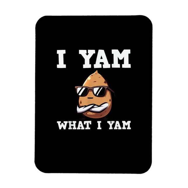 Íman Eu Sou O Que Eu Sou Humoroso V-Neck (Vertical)