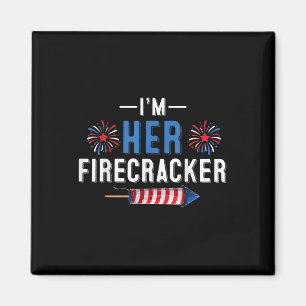 Íman Eu Sou O Seu Firecracker 4 De Julho Usa Coupl Patr