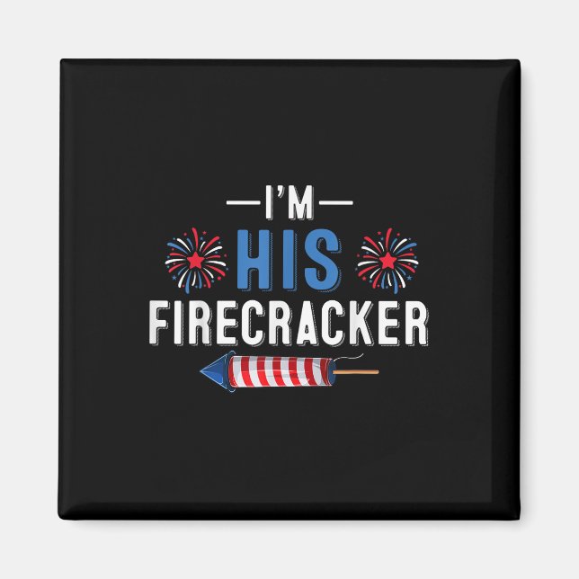 Íman Eu Sou O Seu Firecracker 4 De Julho Usa Coupl Patr (Frente)