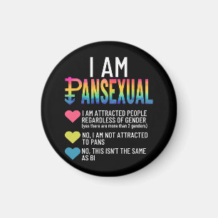 Íman Eu Sou Pansexual - LGBTQIA Orgulho Arco-Íris Coraç