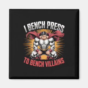 Íman Eu Sou Presente Em Bench Villains Anime Hero Gym M