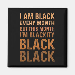 Íman Eu Sou Preto Todos os Meses História Negra Negritu