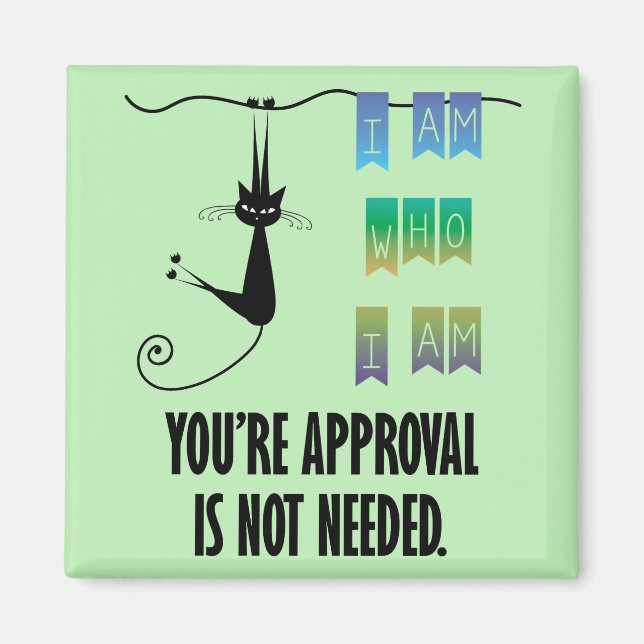 Íman Eu sou quem sou Ímã Quadrado (Frente)