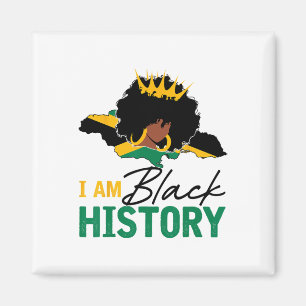Íman Eu Sou Rainha da História Negra Jamaica E Bandeira