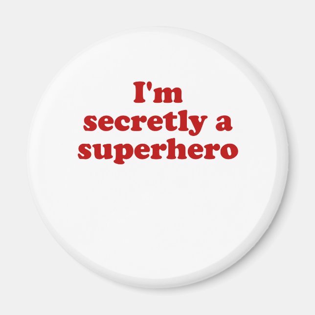 Íman Eu sou secretamente um super-herói (Frente)
