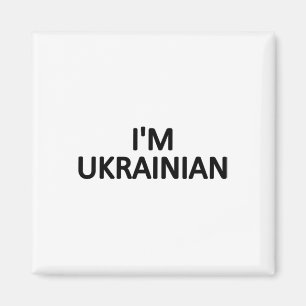 Íman Eu sou T Shirt Ucraniano Ucrânia Patriótico Orgulh