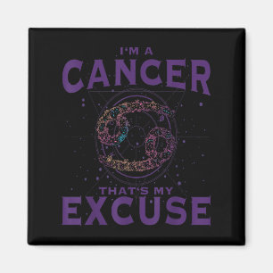 Íman Eu Sou Um Cancer De Sinal Zodíaco De Arte Gráfica