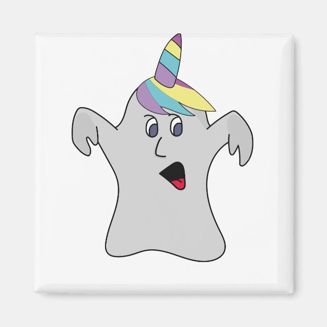 Íman Eu sou um Fantasma Cute de Boonicorn (Frente)