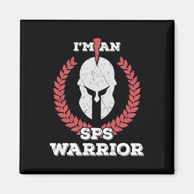 Íman Eu sou um guerreiro Sps Sensor Sólida Sindroma Pes (Frente)