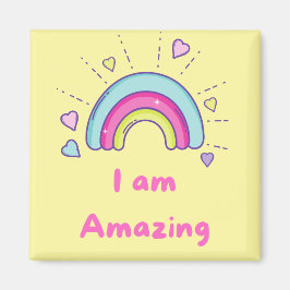 Íman Eu sou um incrível Magnet quadrado