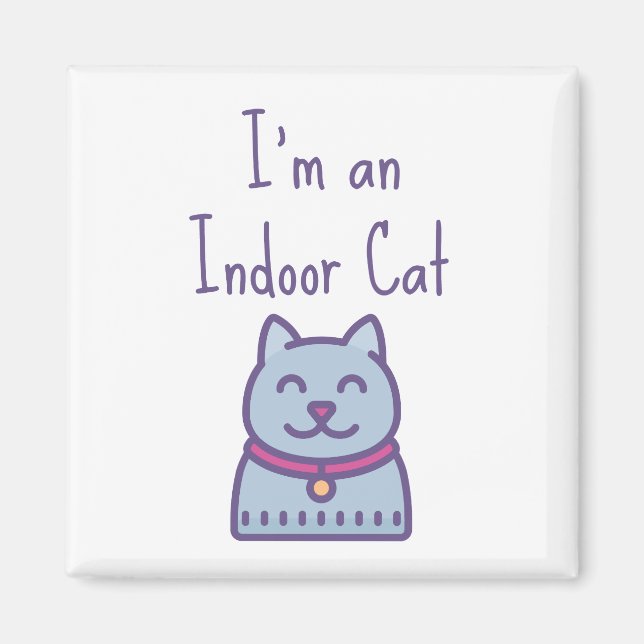 Íman Eu sou um lóbi de Gato Engraçado e Engraçado (Frente)