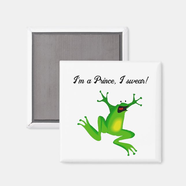 Íman Eu Sou Um Príncipe de Conto de Fadas Sapo Verde En (Front/Back)