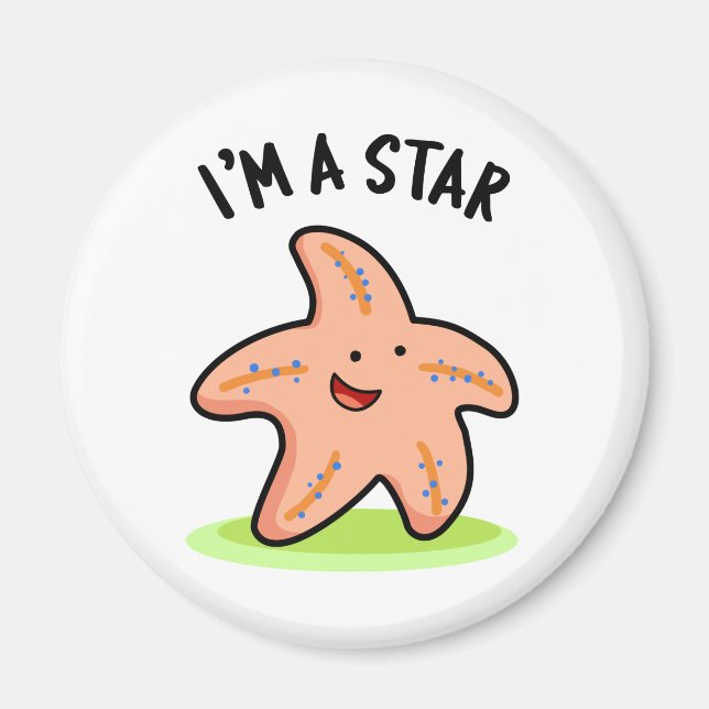Íman Eu sou um Starfish Engraçado Estrela (Frente)