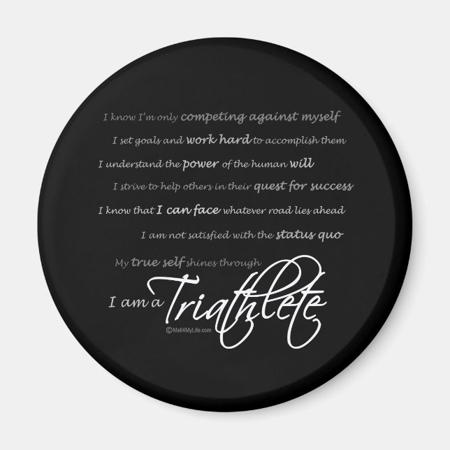 Íman Eu sou um Triatleta - Script (Frente)