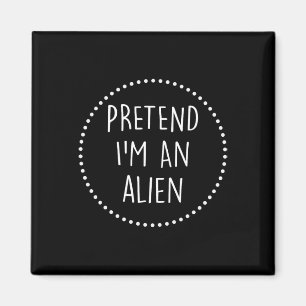 Íman Eu Sou Uma Alienígena Figurina De Halloween