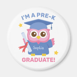 Íman Eu sou uma Graduada de Pré-K, Nome de Coruja Gradu