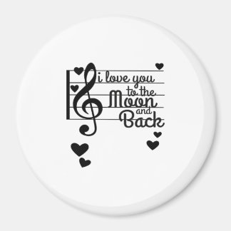 Íman Eu Te Amo Até a Lua e de Volta Citação de Amor Rep