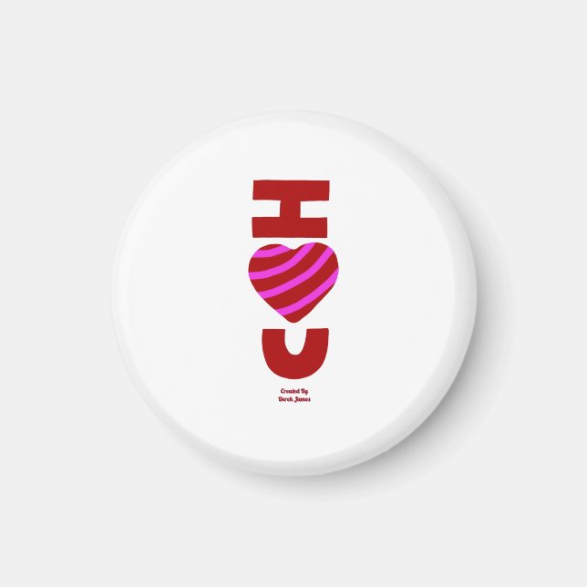 Íman Eu Te Amo Com O Magnet (Frente)