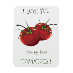 Íman Eu te amo da cabeça aos dedos do pé: Tomate,