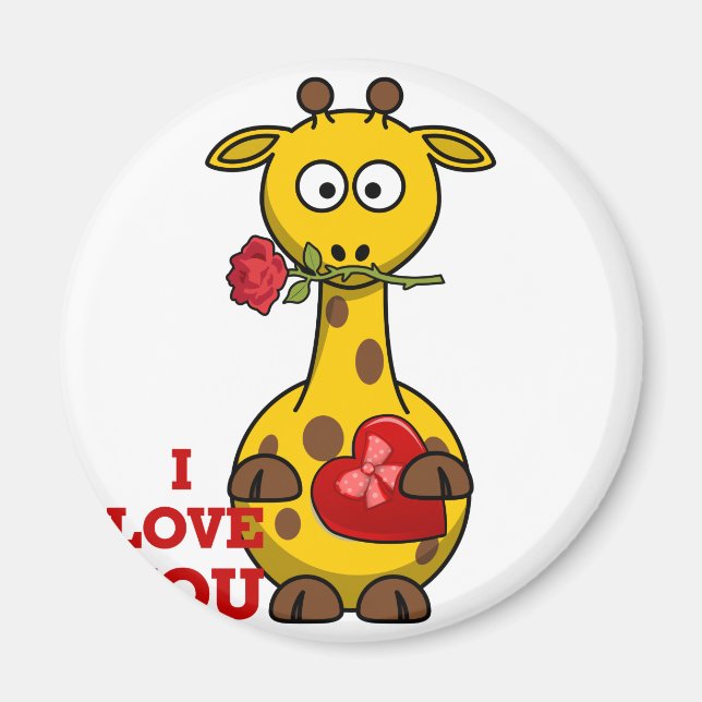 Íman eu te amo girafa (Frente)
