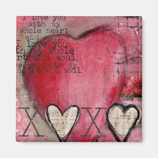 Íman Eu te amo imã (Frente)