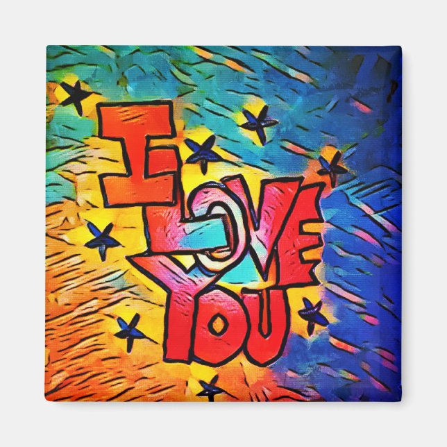 Íman Eu Te Amo Magnet (Frente)