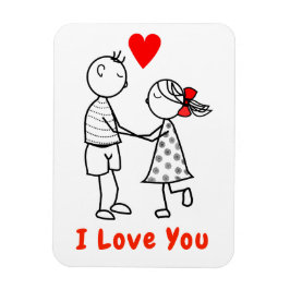 Íman Eu Te Amo Magnet - Casal Bonito