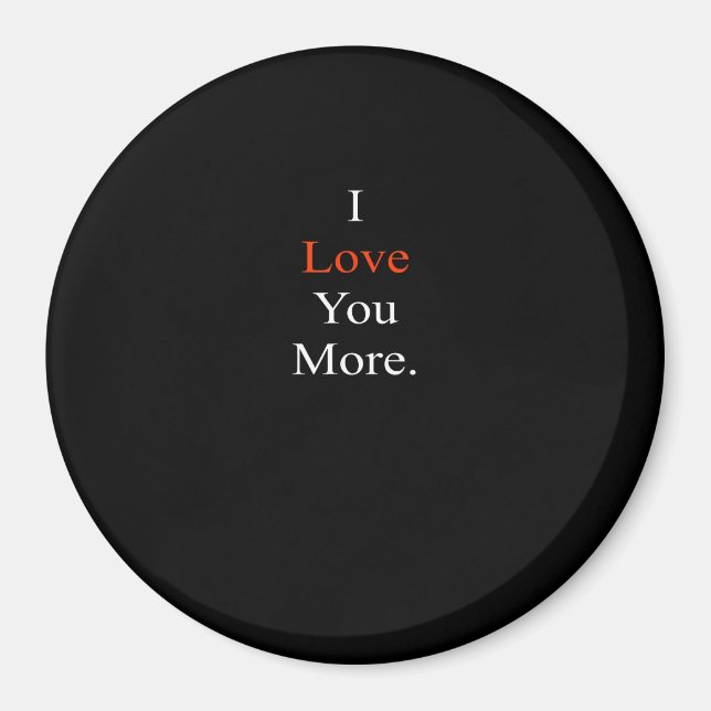 Íman Eu Te Amo Mais Design Minimalista  (Frente)