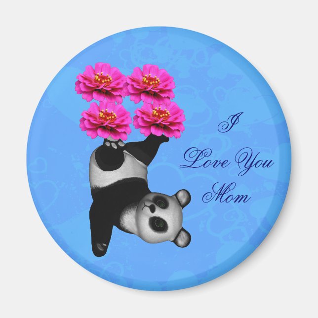 Íman Eu Te Amo Mamãe Panda Faz Malabarismo (Frente)