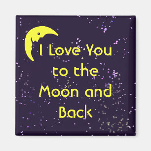 Íman Eu te amo na lua e de volta
