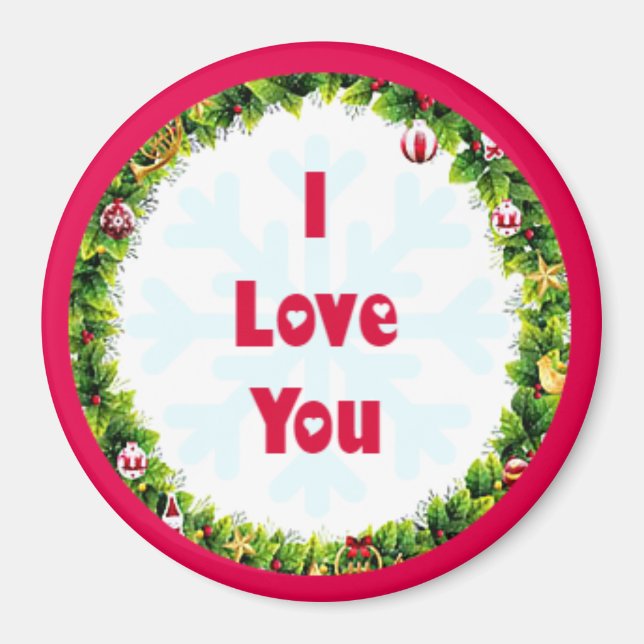 Íman Eu Te Amo No Natal (Frente)