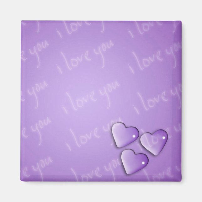 Íman Eu Te Amo Roxo (Frente)