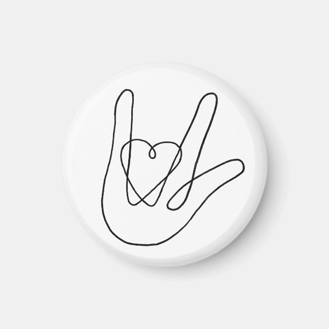 Íman Eu te amo Sinal (Frente)