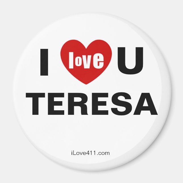 Íman Eu Te Amo Teresa (Frente)