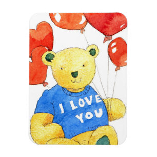 Íman Eu te amo urso - balão 2011