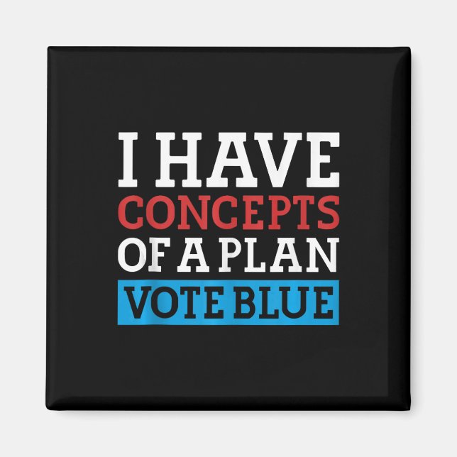 Íman Eu Tenho Conceitos De Um Plano De Votação Blue Kam (Frente)