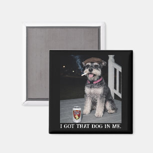 Íman Eu Tenho Esse Cachorro Em Mim, Miniatura Schnauzer