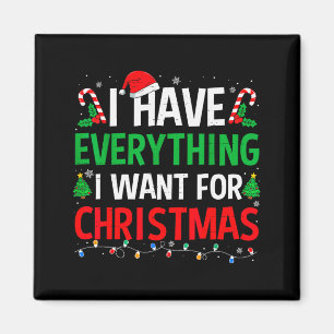 Íman Eu Tenho Tudo Que Quero Para O Natal Casais Pijama