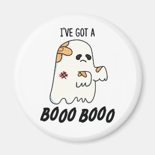Íman Eu tenho um Boo Boo Boo Cute Halloween ferido Ghos