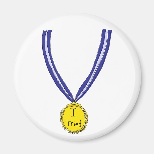Íman Eu Tentei Medalha (Frente)