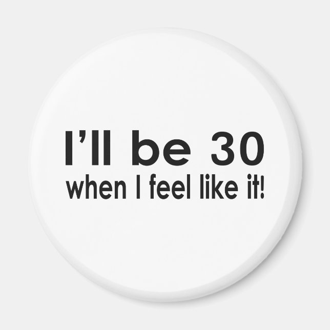 Íman Eu terei 30 anos quando eu me sentir assim (Frente)