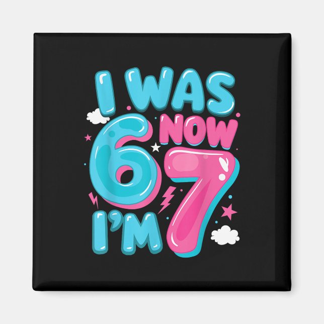 Íman Eu tinha seis anos agora tenho sete 67 Groovy 7º A (Frente)