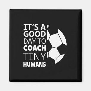 Íman Eu Treino Humanos Minúsculos Treinador de Futebol 